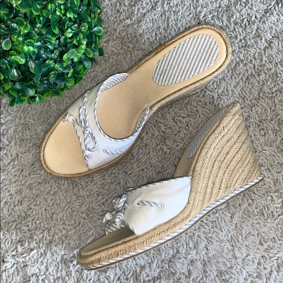 Tommy Hilfiger Bow Fabric Espadrille Wedges - Picture 1 of 10